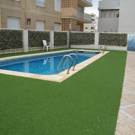 En Playa De Gandia: 1 Dormitorio, Frente Al Mar, A/a, Piscina, Parking, Exclusivo Familias - Es-314-9 Apartment